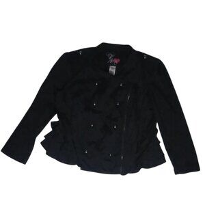 TE AMO, JACKET, COLOR:BLACK, SIZE:2X